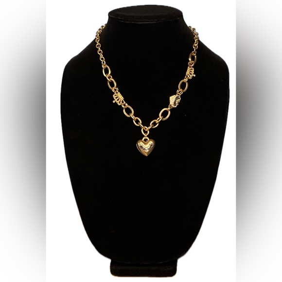 Juicy Couture Y2K vintage Gold Heart Charm Necklace - Picture 8 of 11